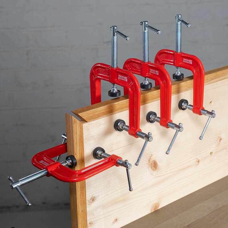 Изображение Струбцина трехсторонняя кромочная 63,5 мм. Усилие прижима 150 кг. Woodwork EGC-6363