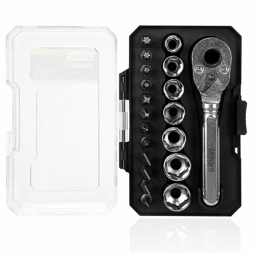 Набор бит и торцевых головок 20 шт ARVIDEN CRV кейс трещотка 740₽