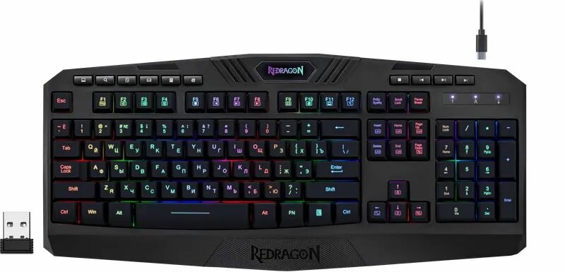 Беспроводная клавиатура для компьютера REDRAGON 78121 Harpe Wireless, черный