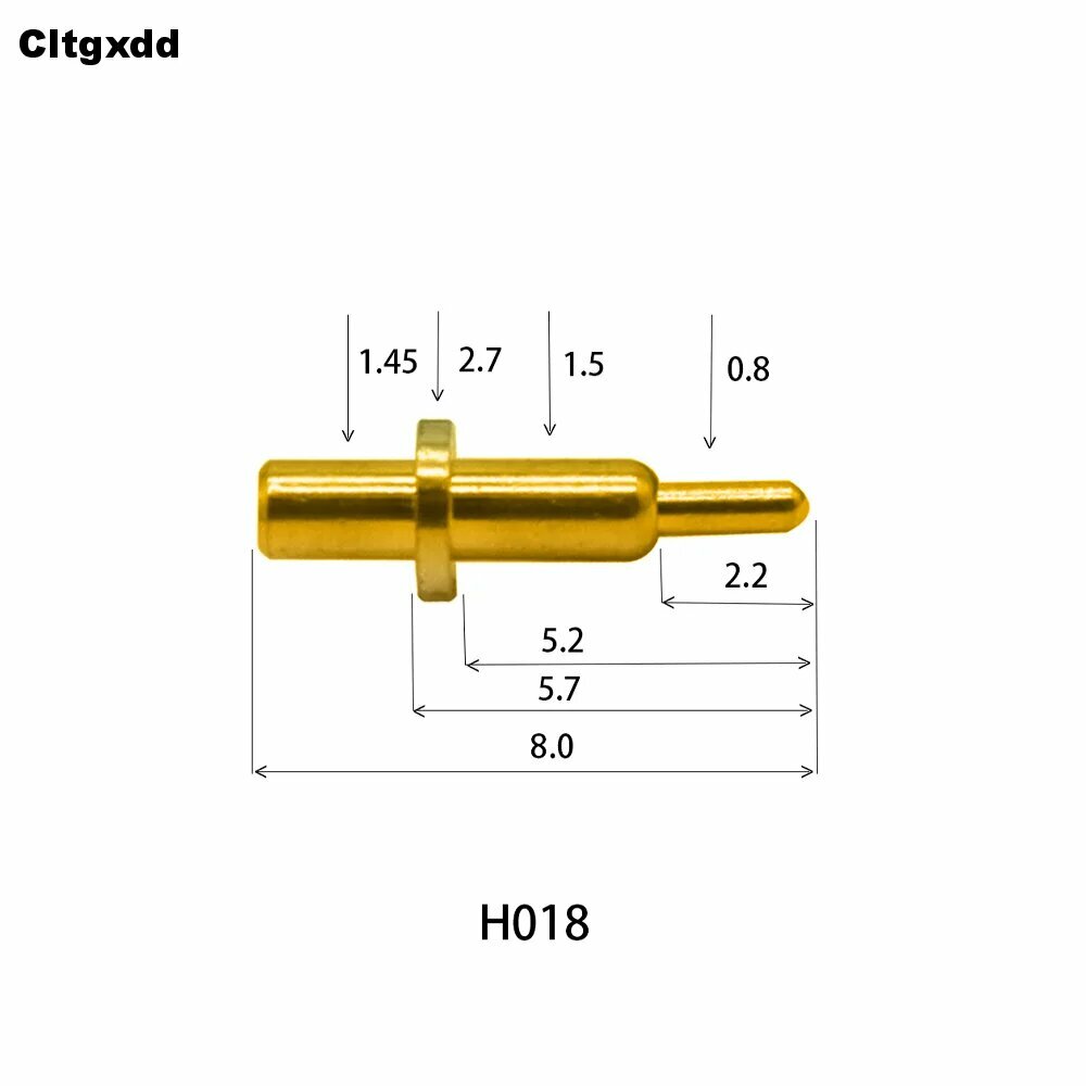 5 шт. Pogo Pin Connector Pogopin Батарея Пружинный контакт SMD Игла PCB 2 3 4 5 6 7 8 9 10 12 14 мм Тестовый зонд H001 - H020, H018, 5PCS
