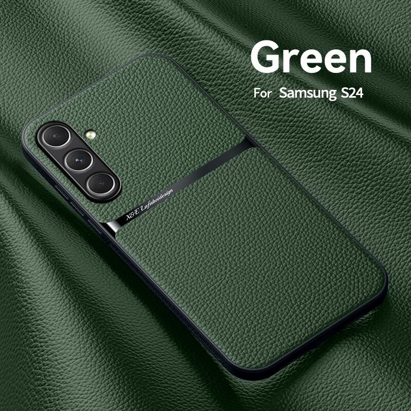 Чехол на Samsung Galaxy S24 /(Самсунг Галакси с24), С защитой камеры / Высококачественная кожа