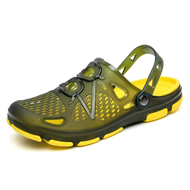 COMFYTRIP Мужские водонепроницаемые сандалии из резины, 802-ArmyGreen, 41, Мужской