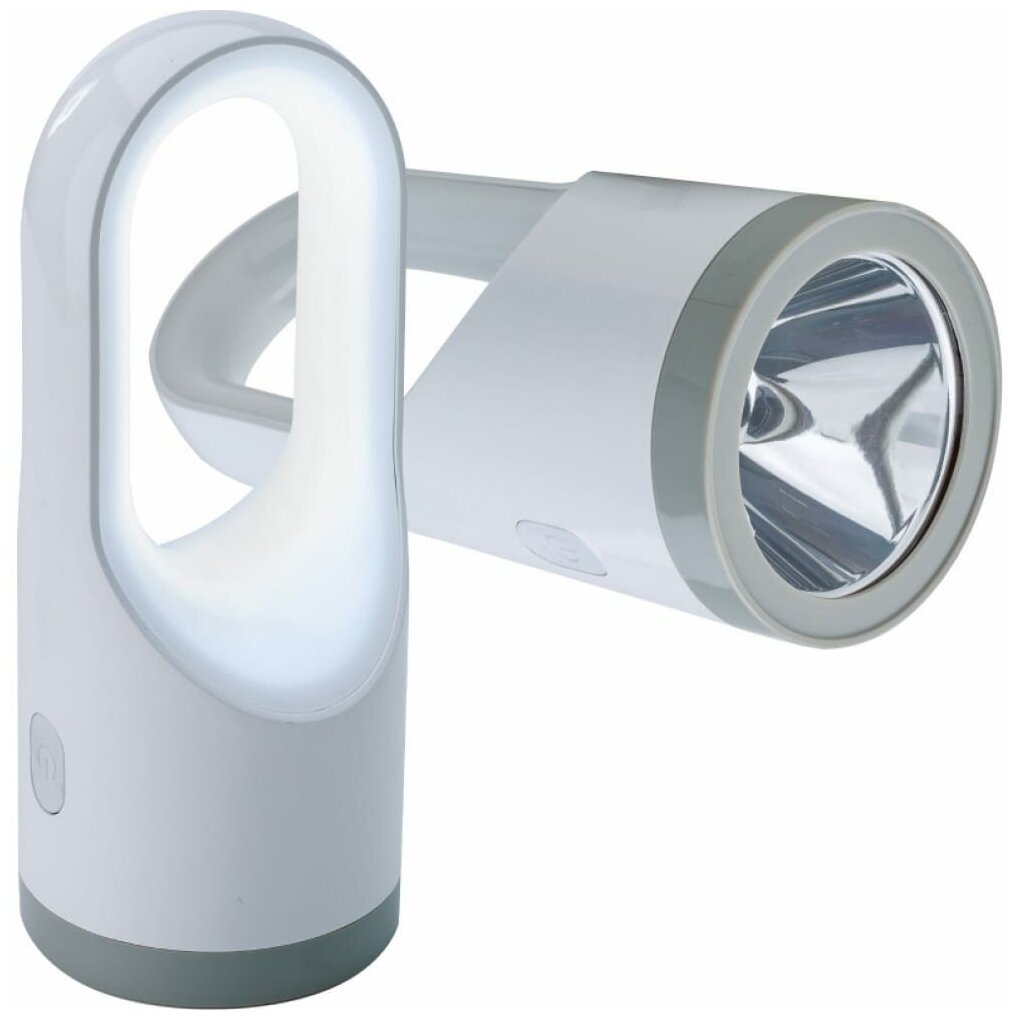 Космос Фонарь акк. KOSAccu9105W_pearl 5W LED + 19W Led 3.7V 1800mah usb шнур KOSAccu9105W_pearl