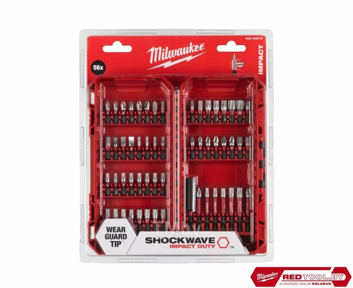 Набор бит Milwaukee 56шт Shockwave GEN III 4932492006