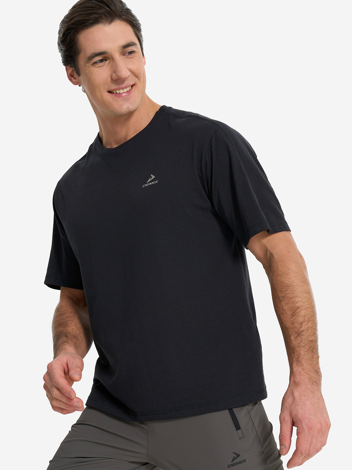 Футболка Demix M D Training Flex HeiQ SS T-Shirt, размер 44/46, черный