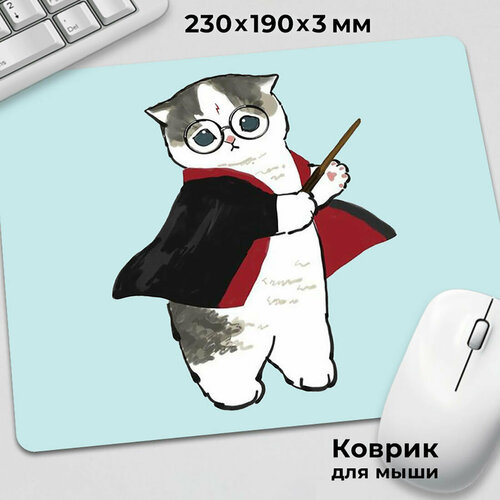 Коврик для мышки с приколом мем Котик Гарри Поттер