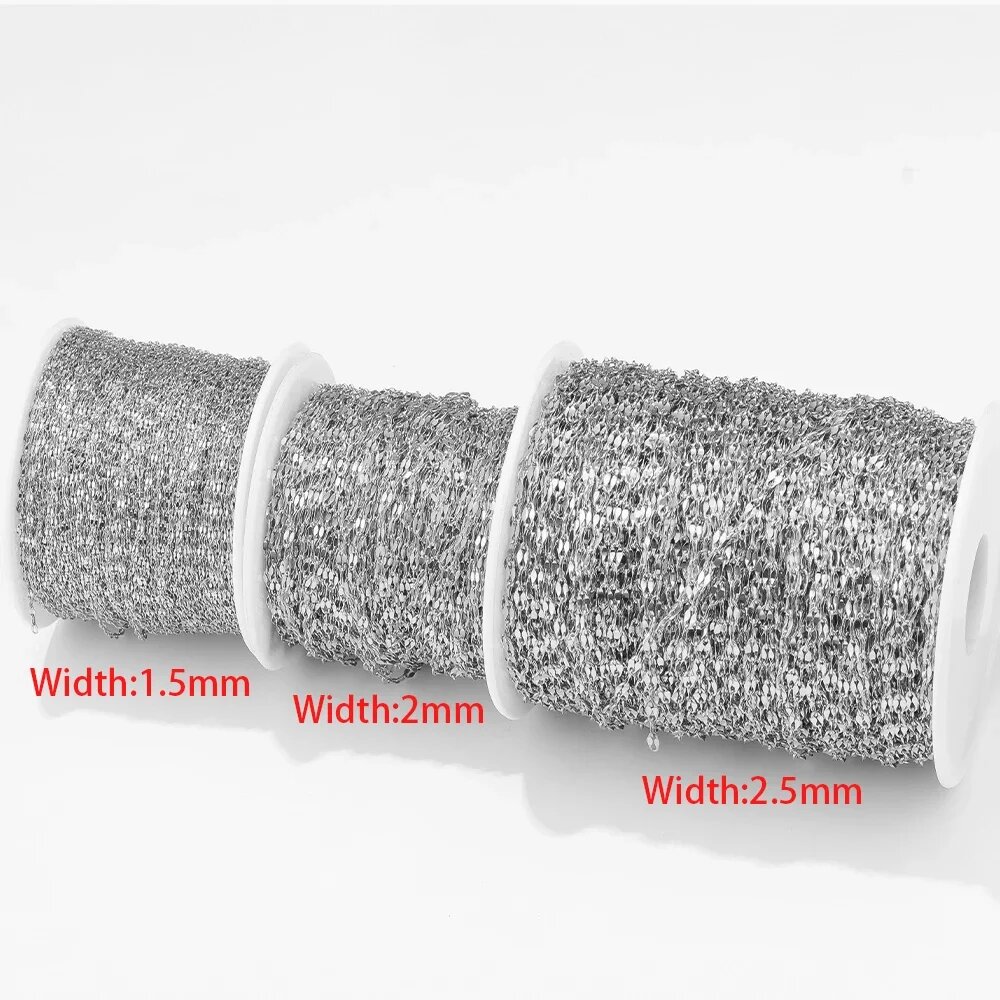 Кабельные цепи из нержавеющей стали с золотистым покрытием 2 метра 1.5mm Steel