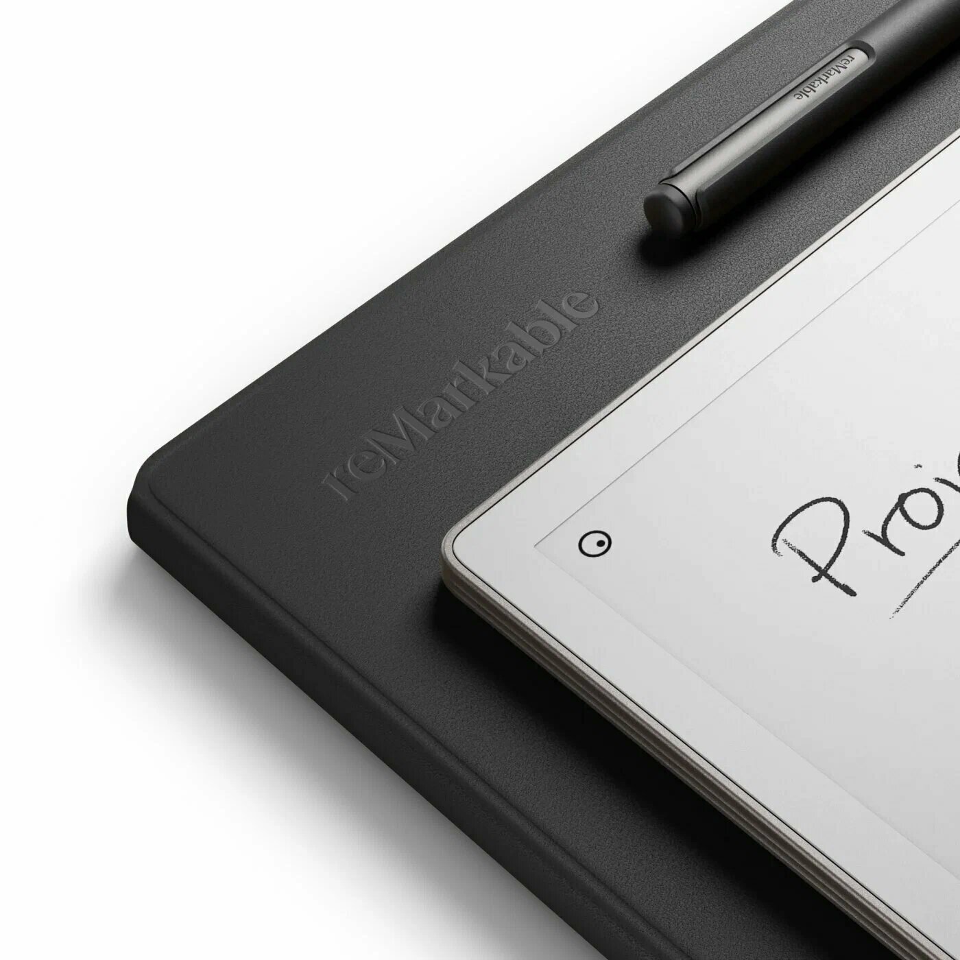 Графический планшет reMarkable Paper Pro 11.8" (2024), комплект с стилусом Marker и кожаный чёрный чехол Book Folio — фото 1