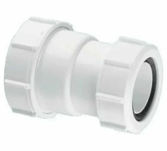 Трубный компрессионный переходник McAlpine Ду 32мм х Ду 40мм белый 3240H-WH