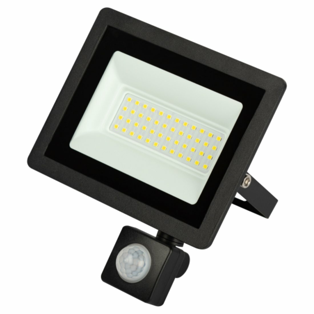 Прожектор светодиодный уличный ЭРА 50Вт 6500К 4000лм IP65 регулируемый ИК датчик Б0064292