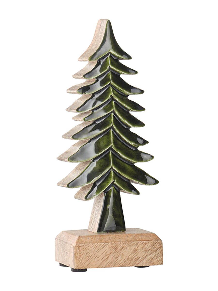 Фигурка новогодняя елка Fairy tree настольная деревянная New Year Essential 20 см Tkano TK25-NY_CTR0003