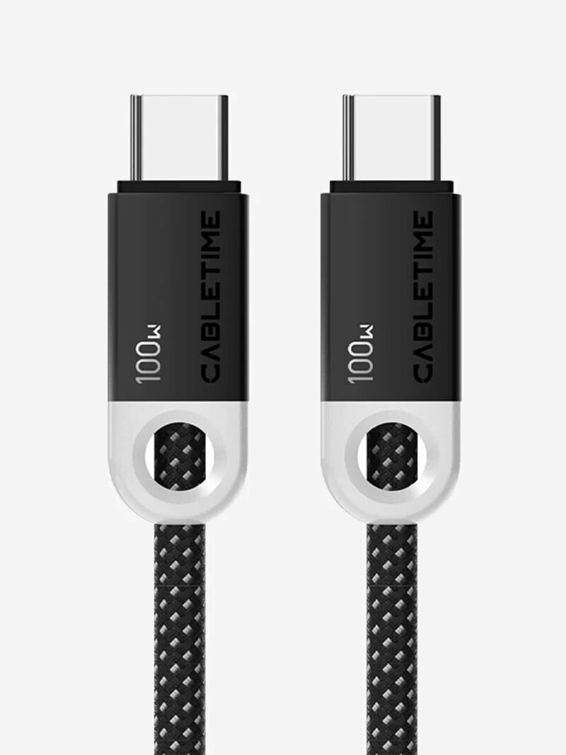 Кабель CABLETIME CUP1H / USB‑C to USB‑C/, Power Delivery, чёрный