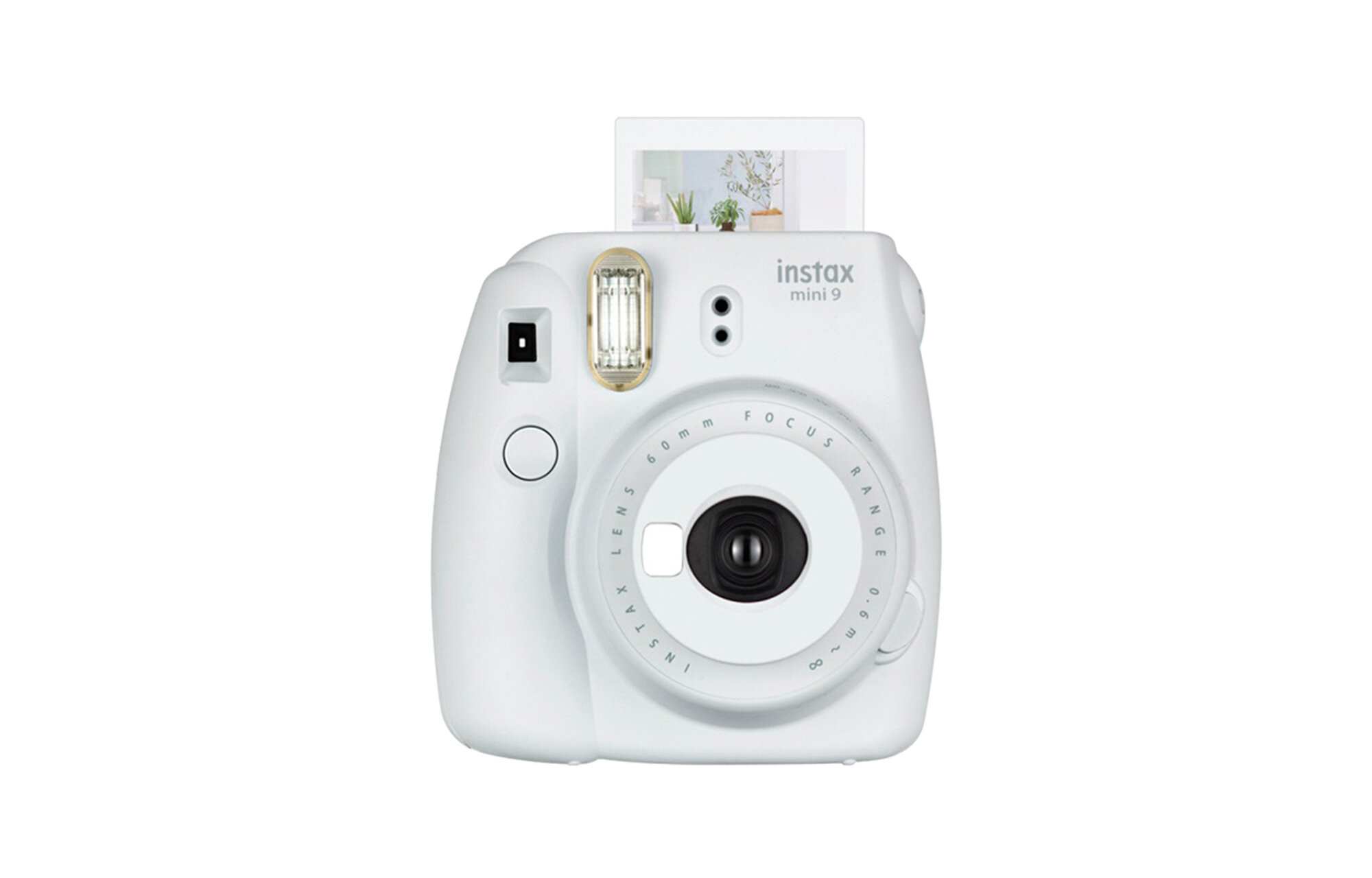 Мгновенная камера FUJIFILM Instax Mini 9 белая, компактная, для фото 62x46 мм, с зеркалом для селфи