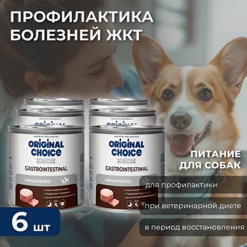 Изображение товара ORIGINAL CHOICE VETDIET Gastrointestinal 6 шт по 525 г диетическое полнорационное питание для собак профилактика болезней ЖКТ
