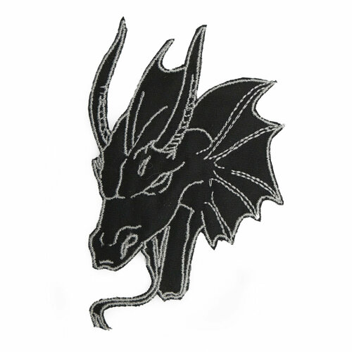 LA430 Термоаппликация на одежду айрис 6060 мм черный 2 шт 911₽