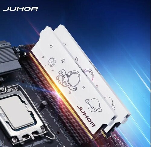 Оперативная память JUHOR 32 ГБ DDR4, 2 х 16 Гб, XMP 3600, радиатор ...