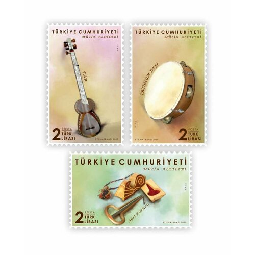 Почтовые марки Турция 2019г. Музыкальные инструменты Музыкальные инструменты MNH
