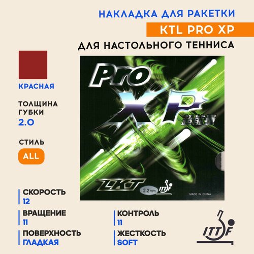 Накладка KTL PRO XP (цвет красный, толщина 2.0)