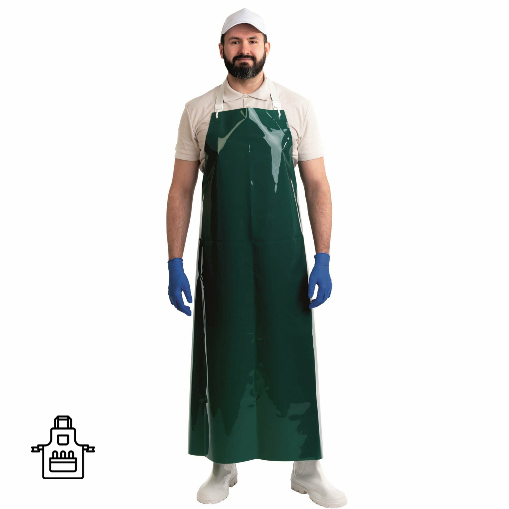 фото Фартук защитный Ларипол 90x115 полиуретановый зеленый 0.3 мм