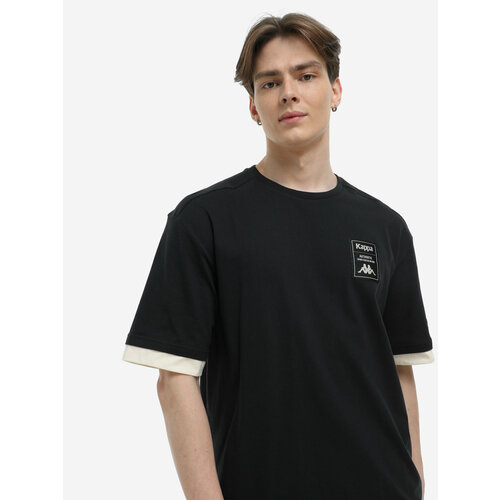 фото Футболка kappa, размер 52-54, черный