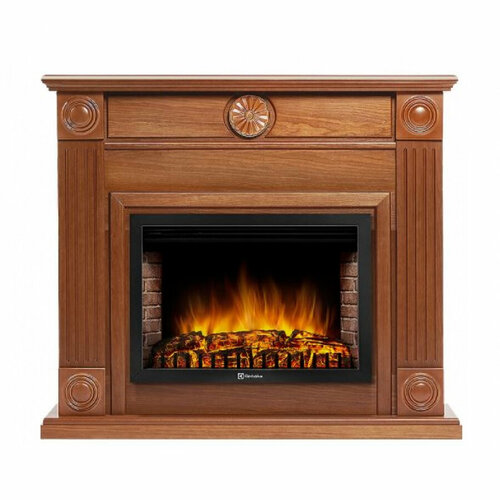 портал firelight frame classic беленый дуб Каминный комплект Electrolux Firelight Frame 25U, угловой, шпон дуб