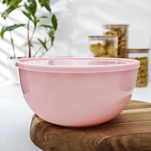 Салатник с крышкой «Galaxy», 2,5 л, цвет микс (комплект из 9 шт)