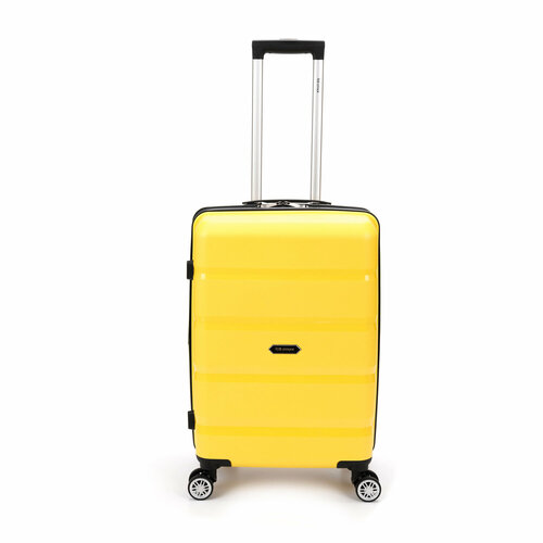 фото Чемодан torber t1902m-yel, 55 л, размер m, желтый