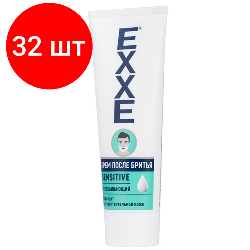 Комплект 32 штук, Крем после бритья EXXE sensitive д/чув кожи, 80 мл комплект 6 штук крем после бритья exxe sensitive д чув кожи 80 мл