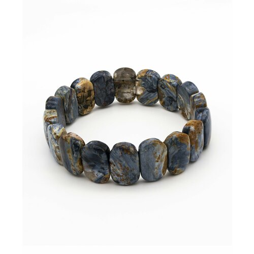 фото Браслет, размер 17.6 см, диаметр 5.6 см, черный, коричневый страна камней