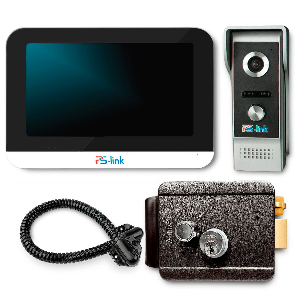 Комплект видеодомофона с электромеханическим замком PS-link DB10-MG WIFI с записью на карту памяти