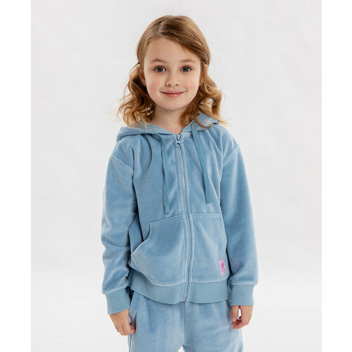 фото Худи button blue, размер 104, голубой