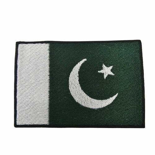 Нашивка шеврон патч, Флаг Пакистана , размер 80x55 мм