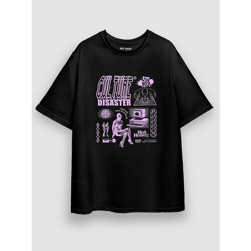 фото Футболка not today, размер l-xl, черный