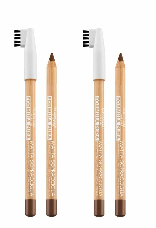 Карандаш для бровей Deborah Milano, Formula Pura Eyebrow Pencil, тон 01 светлый, 1,2 г, 2 шт.