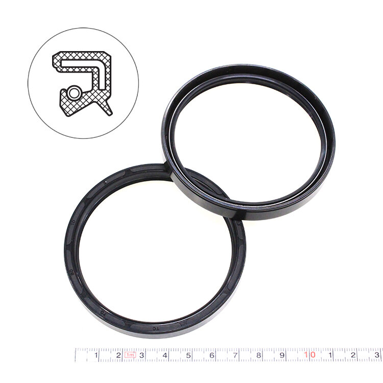 Манжета армированная (Сальник) 70х80х10 (тип 2 / TC) 70NBR (упаковка 2 шт.)