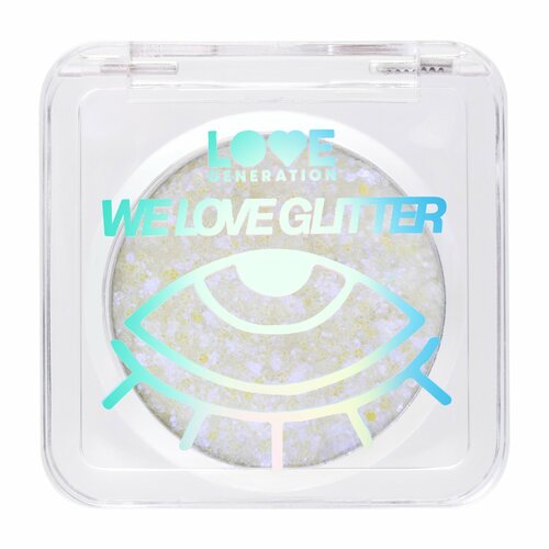 LOVE GENERATION Глиттер для лица We love glitter, 1,8 г, 04 Серебристо-фиолетовый