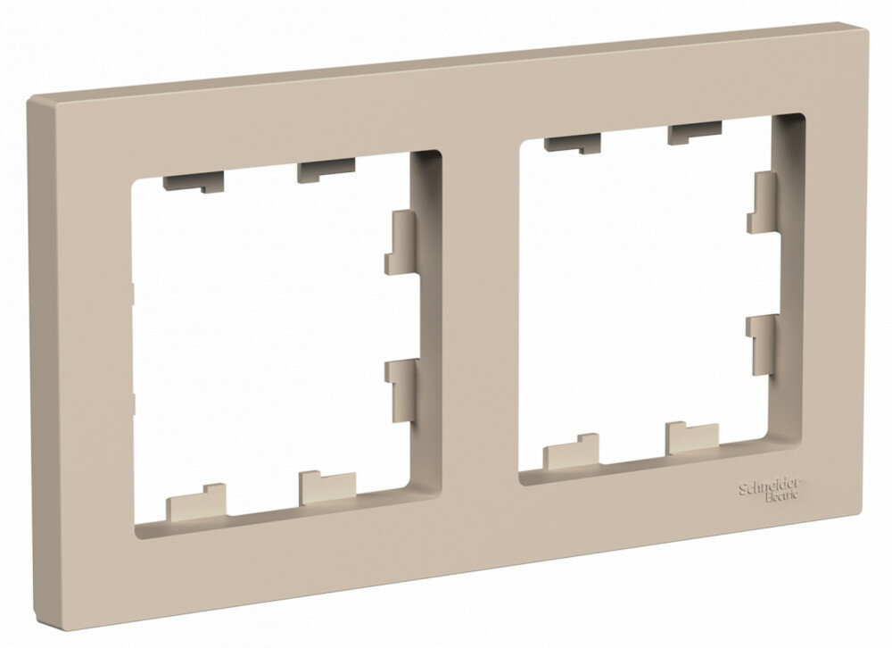 Systeme Electric AtlasDesign Песочный Рамка 2-ая, универсальная ATN001202