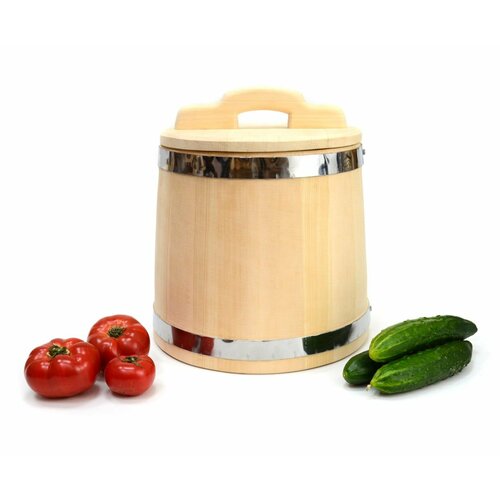 Кадка из кедра 15 л обручи из оцинкованной стали 7350₽