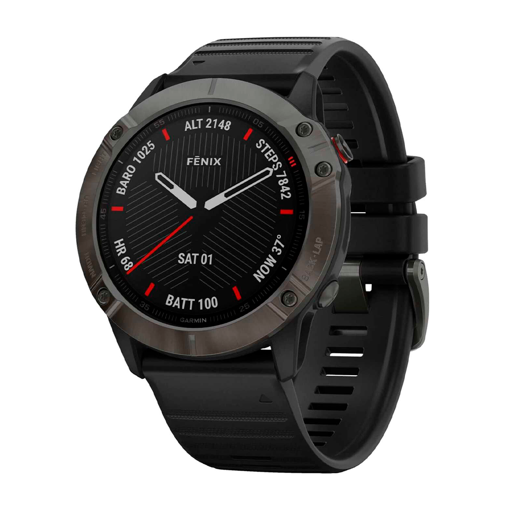 Спортивные часы Garmin Fenix 6X Ultimate Multisport GPS Watch с черным ремешком