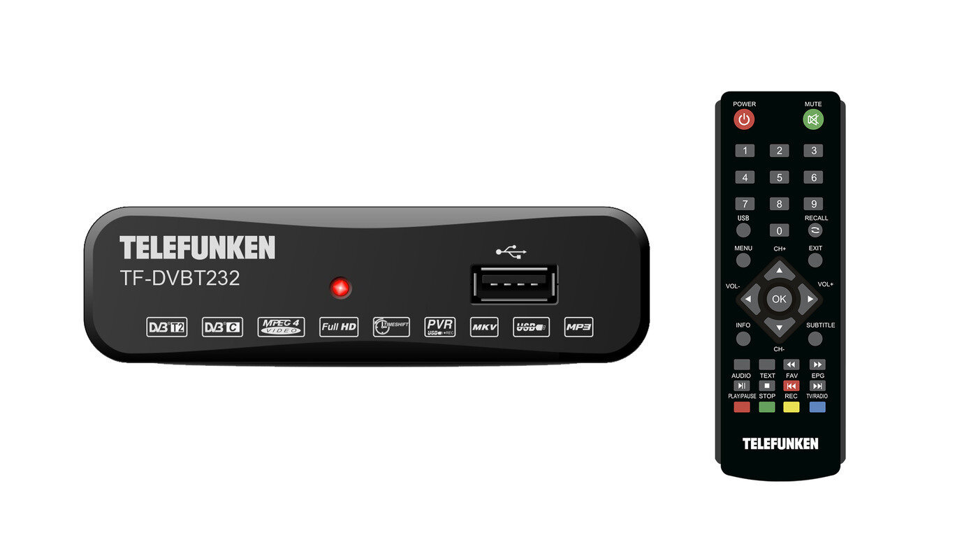 Ресивер DVB-T2 Telefunken TF-DVBT232