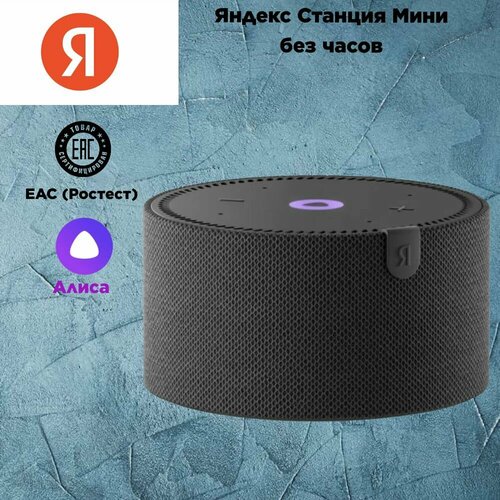 Умная колонка Яндекс Станция Мини Черная без часов 769000₽