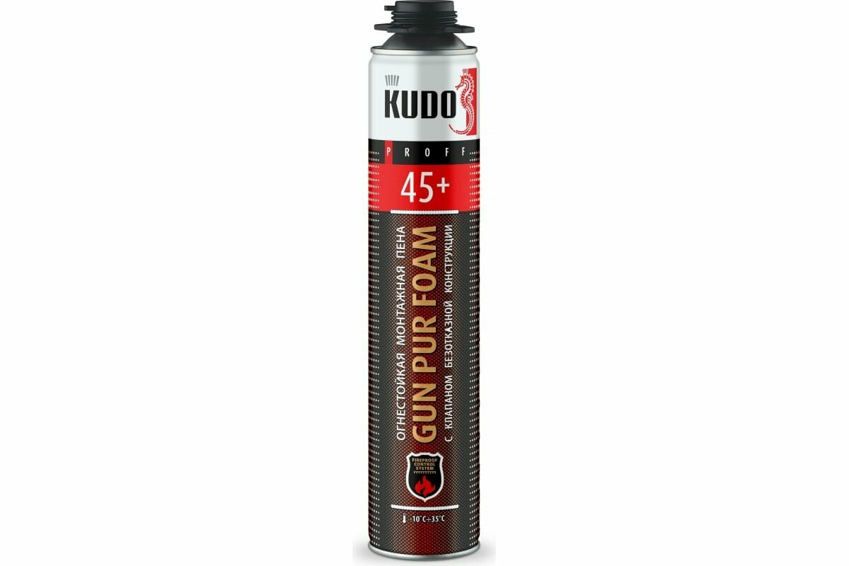 Полиуретановая противопожарная пена KUDO PROFF 45+ 1000мл