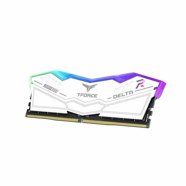 Модуль памяти DDR5 32GB (2*16GB) Team Group T-Force Delta RGB white PC5-49600 6200MHz CL38 1.25V - фото №10