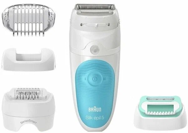 Эпилятор Braun 5-610 Silk-epil 5 SensoSmart, white/blue