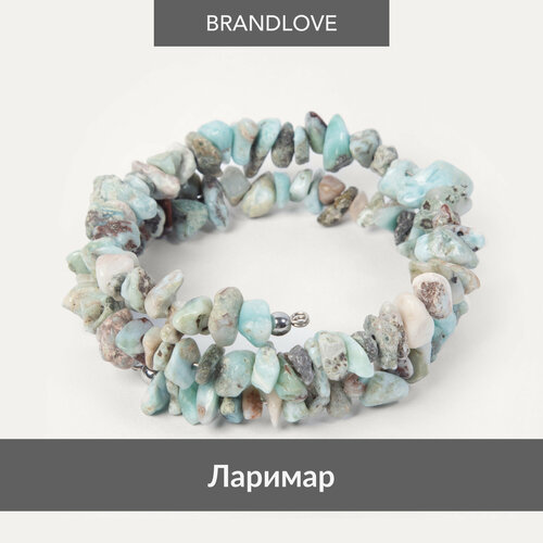 фото Жесткий браслет bl jewelry freeform, лабрадор, аметист, малахит, хризоколла, кварц, турмалин, горный хрусталь, яшма, авантюрин, лазурит, чароит, ларимар, янтарь, сердолик, кварц розовый, коралл, гранат, кварц рутиловый, 1 шт., размер 16 см, размер one size, голубой