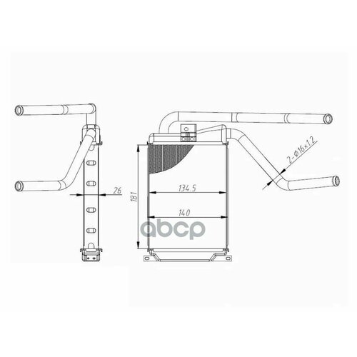 Радиатор Отопителя Салона Tg-Rih00203059812 TiGuar Daewoo Nexia 08- Ti-Guar арт TGRIH0020 5130₽