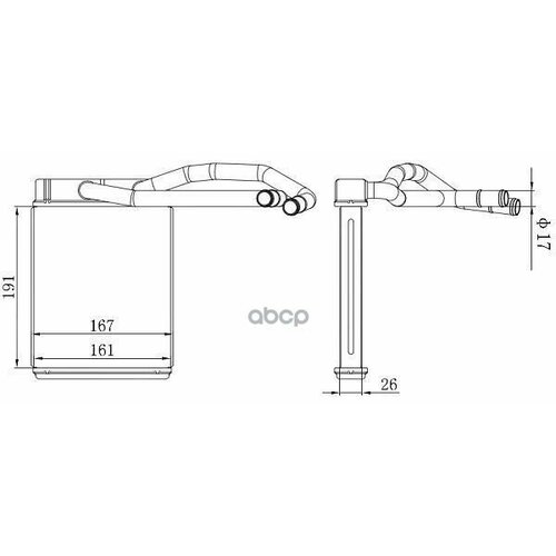 Радиатор Отопителя Салона Tg-Rih002597010-H1729 TiGuar Hyundai Terracan 01- Ti-Guar арт TGRIH0025 5350₽