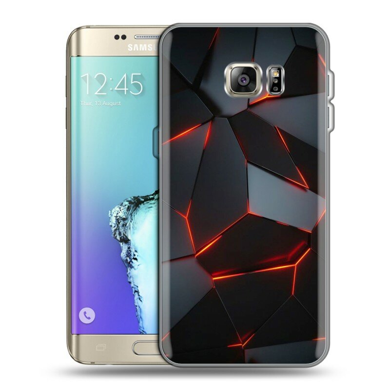 Дизайнерский силиконовый чехол для Самсунг S7 Edge / Samsung Galaxy S7 Edge Яркие абстракции