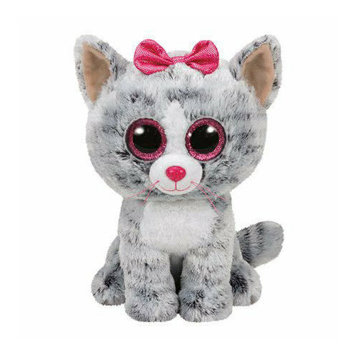 Игрушка Мягкая TY Кики кошка серый 15 см 37190 1290₽