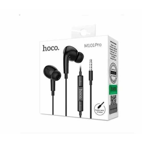 Наушники Hoco M101 с микрофоном для iPhone Samsung Realme и Redmi 120₽